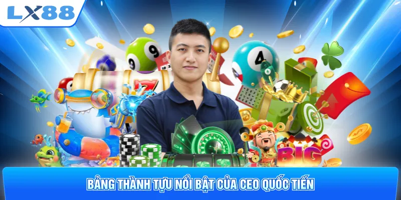 Bảng thành tựu nổi bật của CEO Quốc Tiến